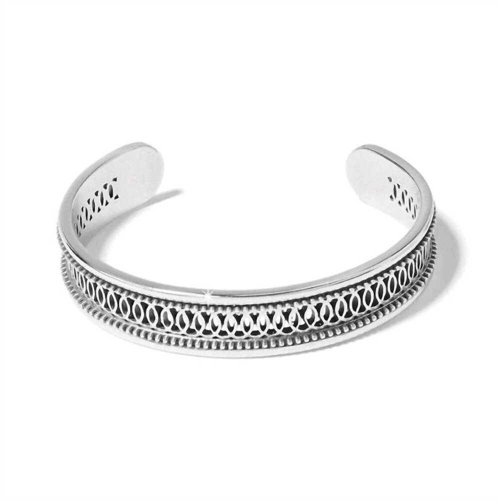 NEW BRIGHTON women's ferrara siena cuff bracelet in silver